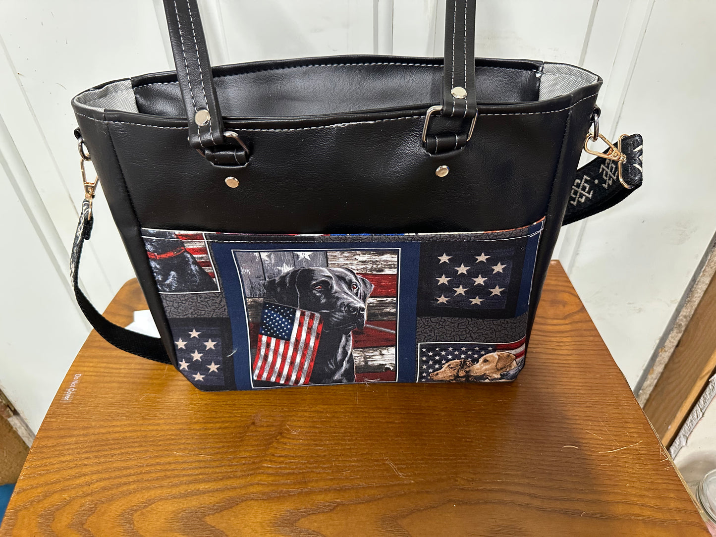 Black Lab Becca tote