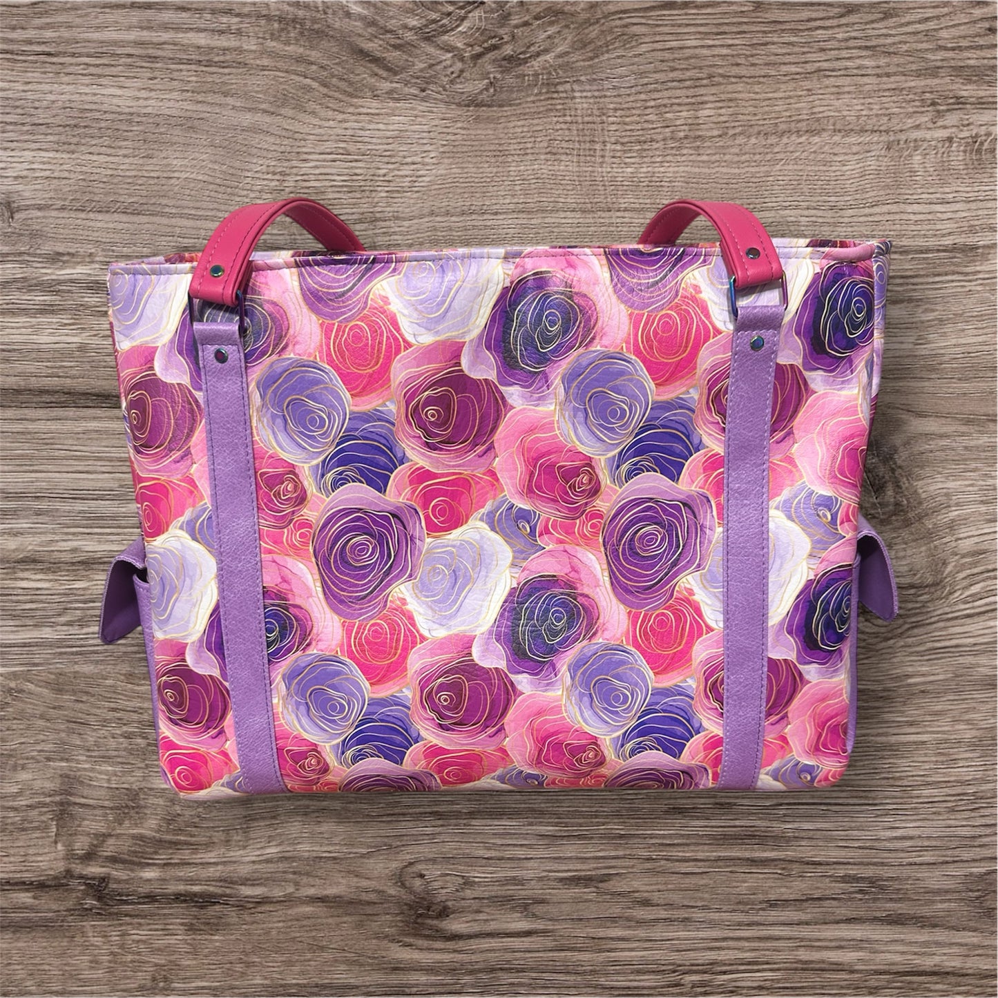 Stain glass Roses Sloan Travel bag