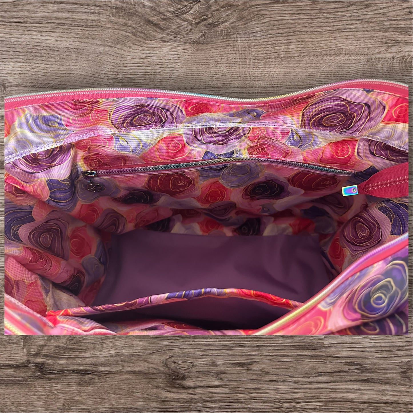 Stain glass Roses Sloan Travel bag