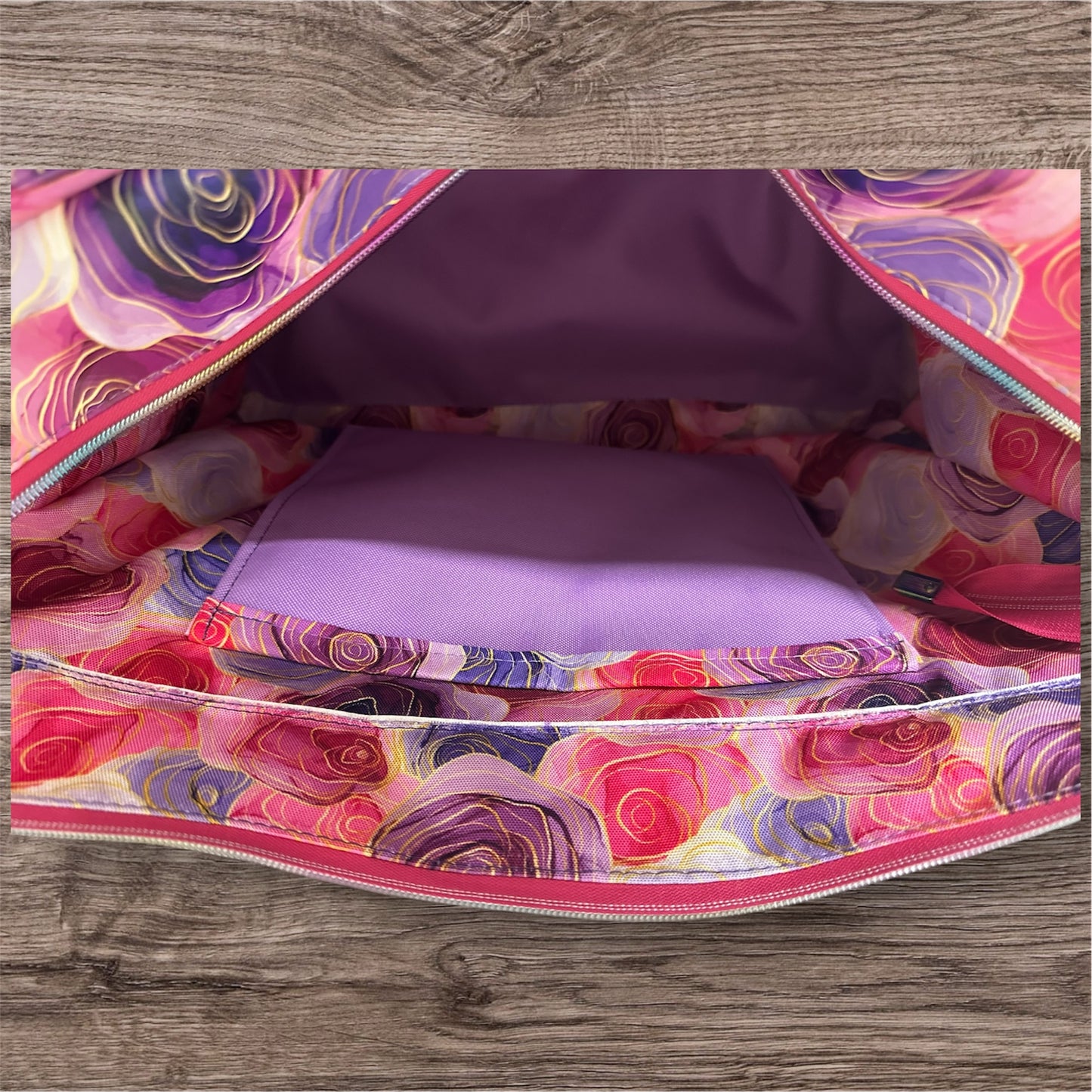 Stain glass Roses Sloan Travel bag