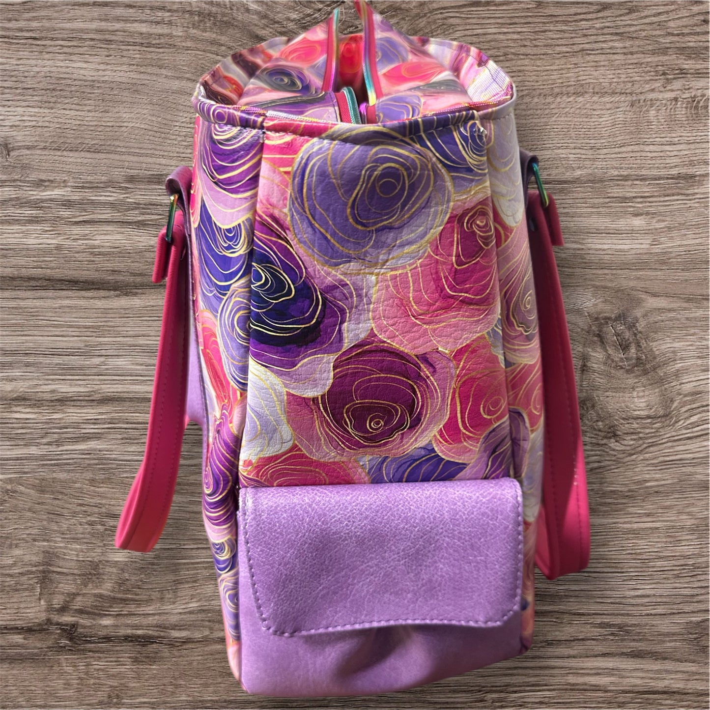 Stain glass Roses Sloan Travel bag