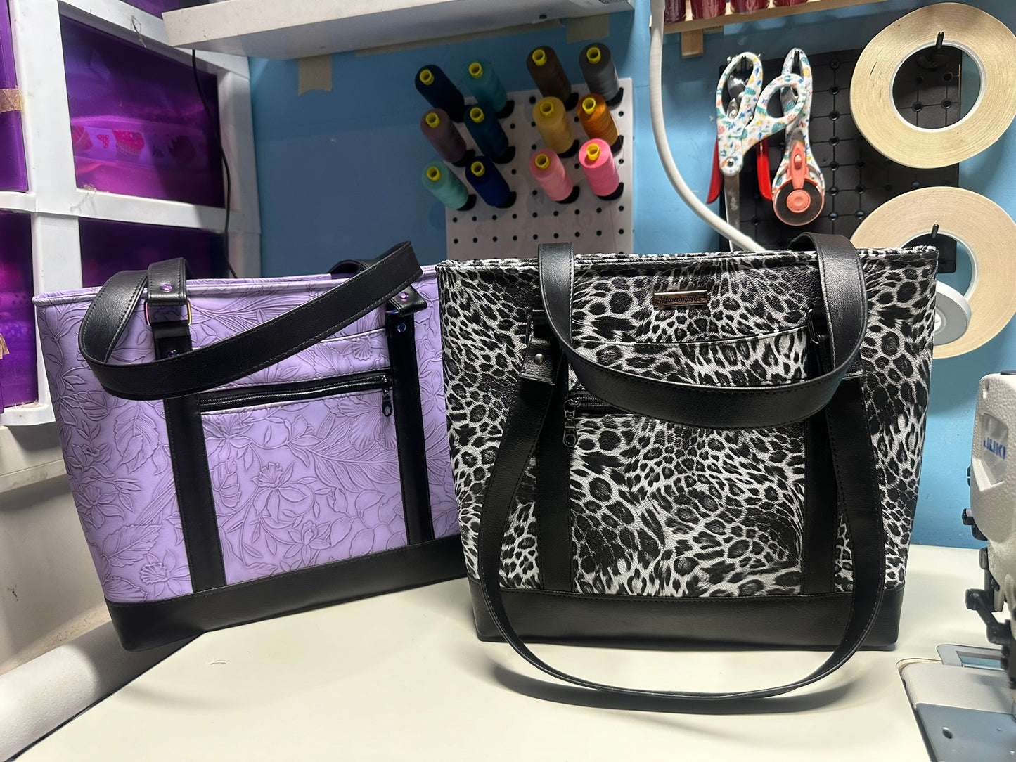Custom bags and wallets.