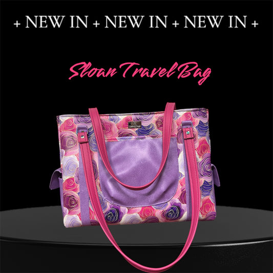 Stain glass Roses Sloan Travel bag