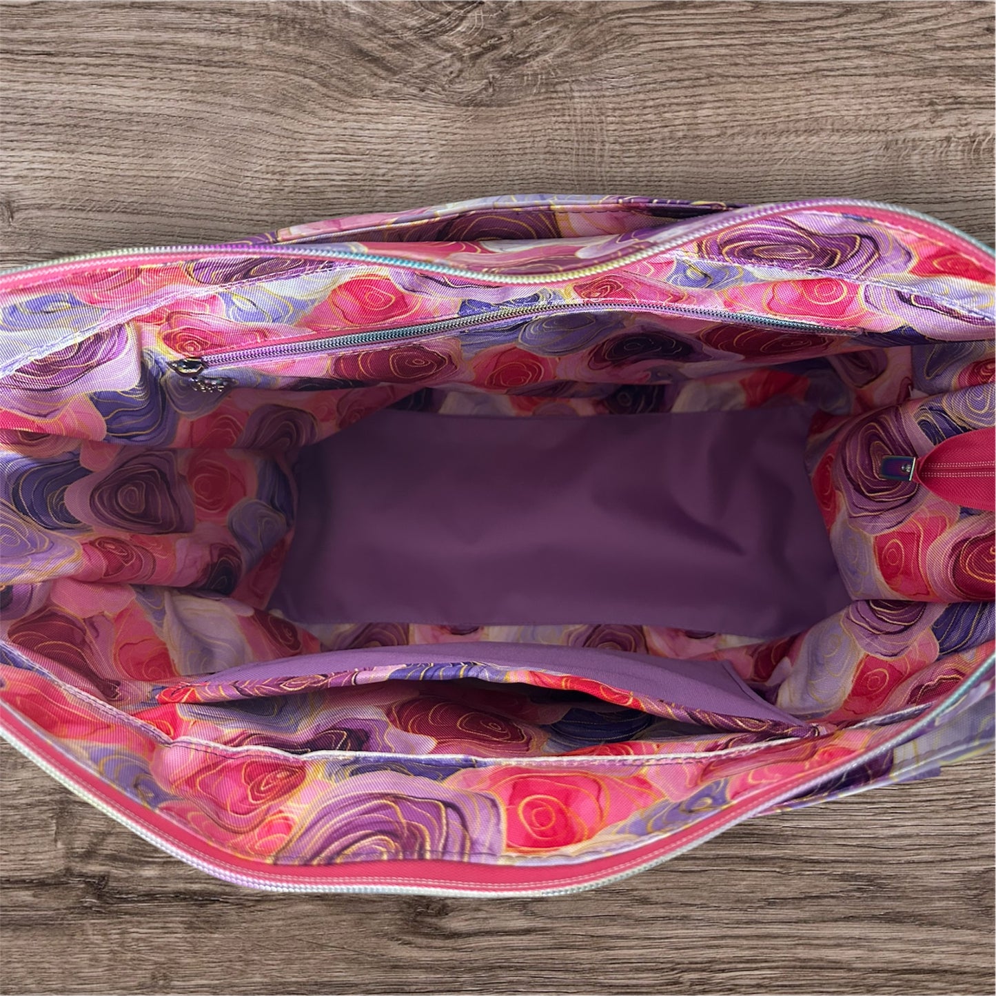 Stain glass Roses Sloan Travel bag